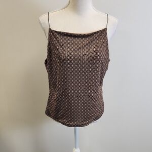 Express Brown Diamond Pattern Camisole